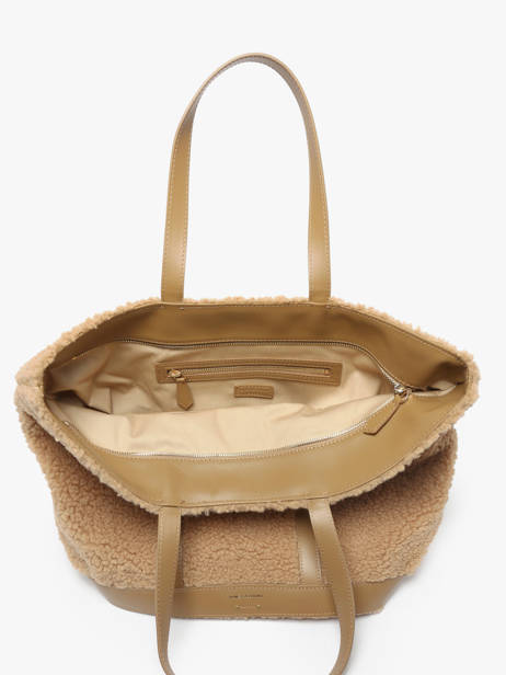 Schoudertas Le Cabas L Shearling En Leder Vanessa bruno Beige cabas 15V40409 ander zicht 3